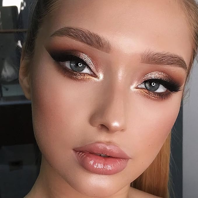 Paris Eyeshadow Highlight Palette Rosegold Shimmer Glitter Sparkle Luxury Versatile Crease-free easy-blend Long Lasting Full 100% Color Pigment-Velvo Beauty