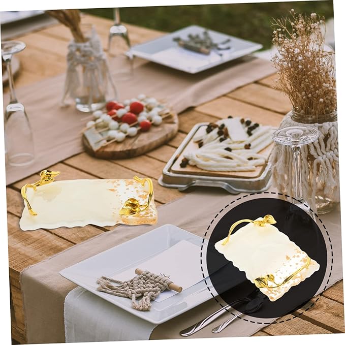 FOMIYES 2pcs Nail Palette Vintage Nail Plate White Resin-Velvo Beauty