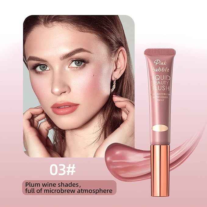 Liquid Blush Makeup Wand, Velvet Cream Blush Stick for Cheeks and Lips, Blush and Highlighter Stick, Easily Blendable, Long-Wearing, Smudge Proof-Velvo Beauty