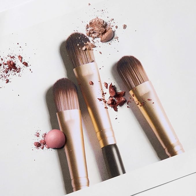 LAURA GELLER NEW YORK Dual-Ended Eyeshadow Brush - Domed Shader & Blending Brush for Baked and Pressed Eyeshadow Application - All Over Eye Makeup Brush-Velvo Beauty