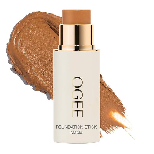 Ogee Sculpted Complexion Foundation Stick (Maple 9.0W - Medium Deep, Golden Bronze Undertones) Full Coverage Foundation Makeup - Instantly Balance & Even Complexion - 70% Organic Ingredients-Velvo Beauty