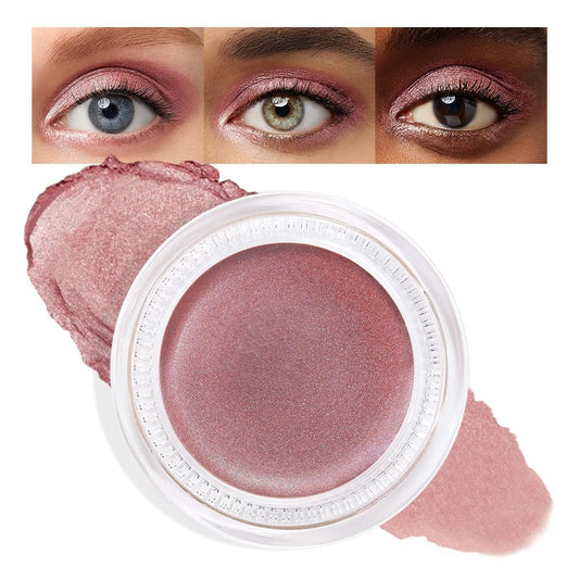 Cream Glitter Rose Shimmer Metallic Eyeshadow Palette Makeup, Natural Single Mini Instant Holographic Eyeshadow For Older Women, Sombras Crema Para Ojos, Talc, Paraben & Cruelty Free, 27-Velvo Beauty