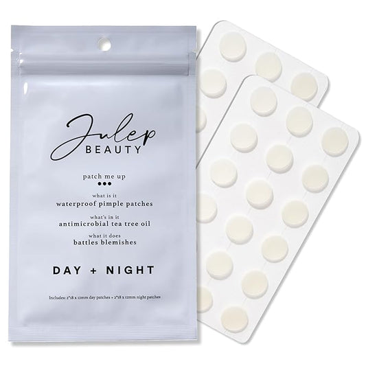 Julep Patch Me Up Waterproof Pimple Patches for Face – 72 Hydrocolloid Clear Acne Patches with Tea Tree Oil, Ultra-Thin Acne Stickers, Reduces Blemishes & Scarring – 48 8mm & 24 12mm Patches-Velvo Beauty