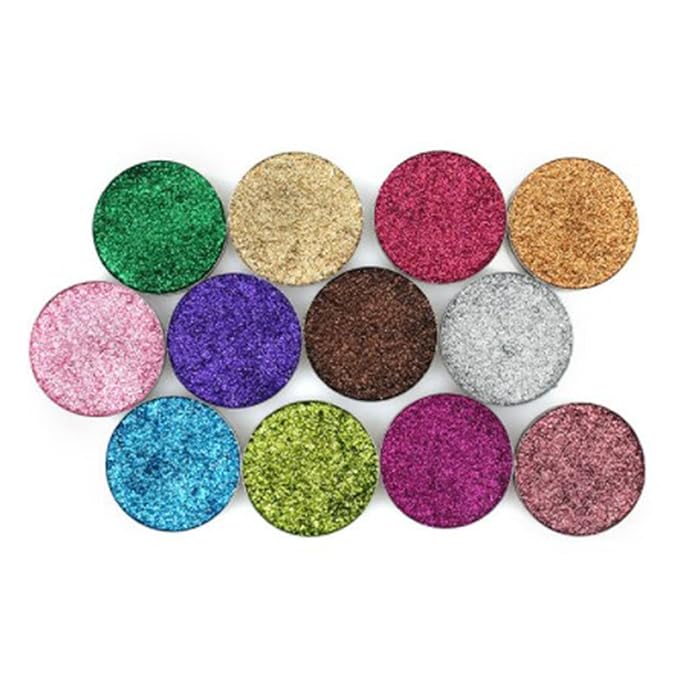 Pack of 30 Empty Round Metal Pans 26mm Eyeshadow Palette Pans Replacement for Magnets Makeup Palettes (3mm Height) Silver-Velvo Beauty