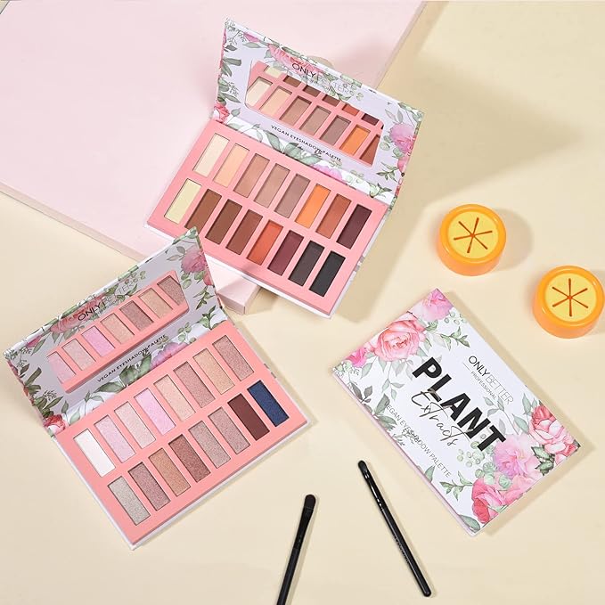 Vegan Eyeshadow Palette, Nude Eyeshadow Palette, 16 Shades Organic Eyeshadow palette high pigmented eyeshadow palette Colorful Eyeshadow Palette Long Lasting Nude Eyeshadow Shimmer Palette-Velvo Beauty