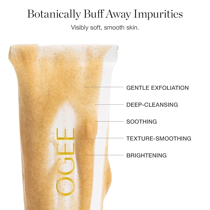 Ogee Botanical Brilliance Exfoliating Cleanser - High Performance Facial Cleanser and Face Exfoliator - Certified Organic - Made in USA-Velvo Beauty