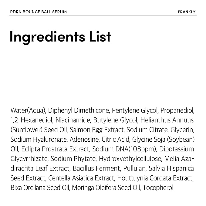 FRANKLY Salmon PDRN Bounce Ball Serum – PDRN Salmon DNA Serum for Plumping, Firming & Glass Skin | Glowing skin Booster | Lightweight, Non-Sticky Korean Skincare | 1.01 fl oz-Velvo Beauty