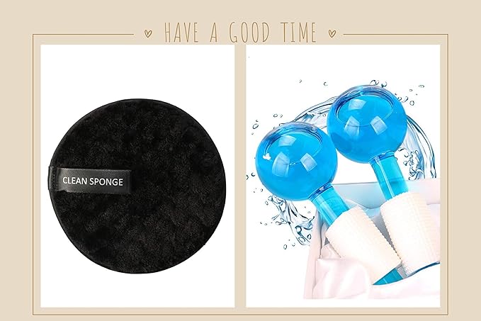 ICE Globes for Facial, 2 PCS Facial Globes for Massage Tool, Facial Roller Cold Skin Massagers, Tighten Skin, Reduce Puffiness and Dark Circles, Enhance Circulation-Velvo Beauty