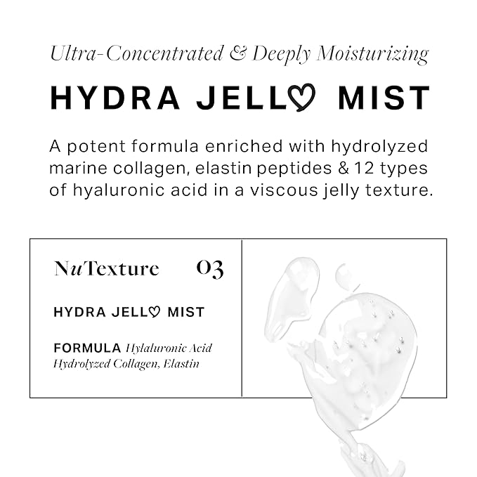 Jelloskin Hydra Jell Face Mist by AVA x NuTexture Hydrating Face Spray with Collagen, Hyaluronic Acid, Vitamin C & E-Velvo Beauty