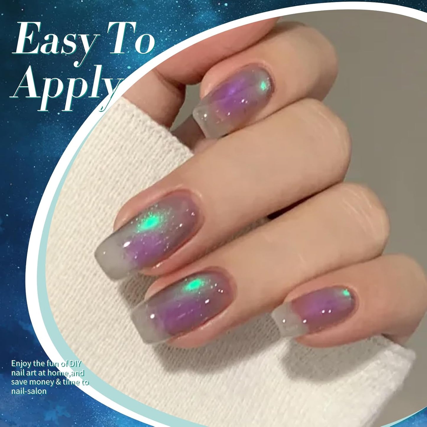 BORN PRETTY Cat Magnetic Gel Nail Polish,Chameleon Holorgraphic Cat Magnetic Eye Gel Polish Sway Sea Gel Polish-Velvo Beauty