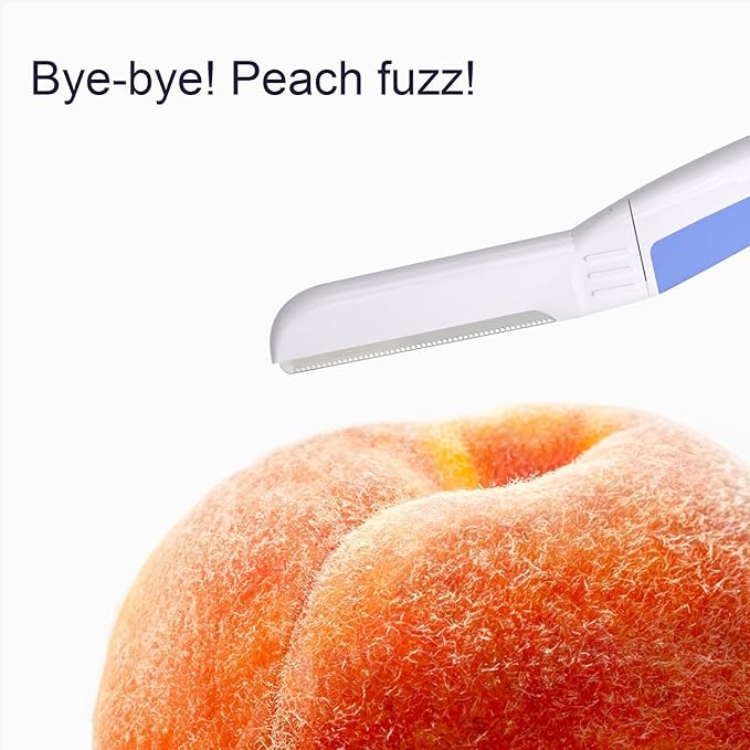 Face Razors for Women, Dermaplane Razor for Women Face, Eyebrow Razor, Dermaplaning Tool, Skin Safe Microblades, Peach Fuzz Remover (12ct, Aegean Frost)-Velvo Beauty