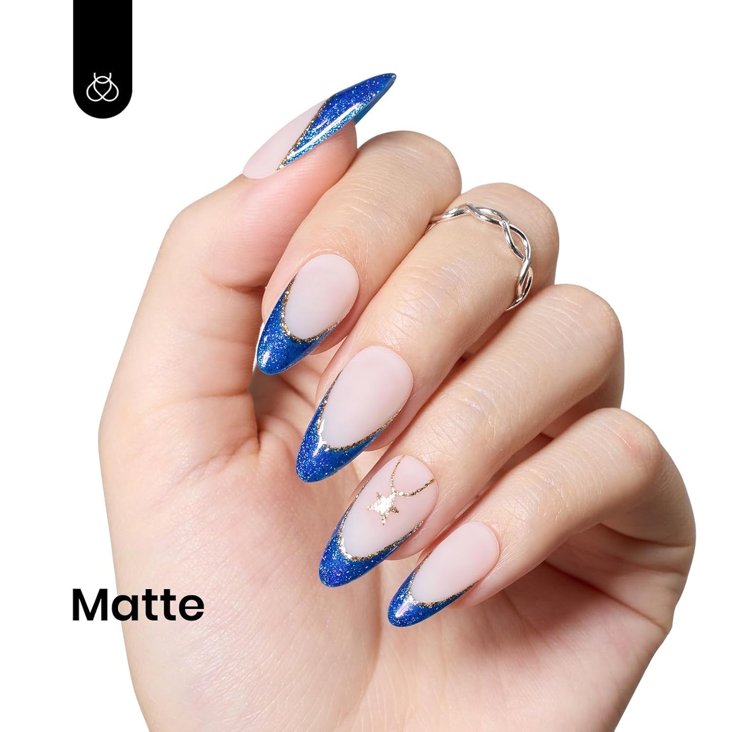 Beetles Glitter Gel Nail Polish, Blue Gel Polish Dark Purple Blue Color Gel Polish Soak Off Gel Nail Art Salon Nail Art DIY Home Nails Gifts for Women Women Manicure, 1 Pcs 15ml-Velvo Beauty