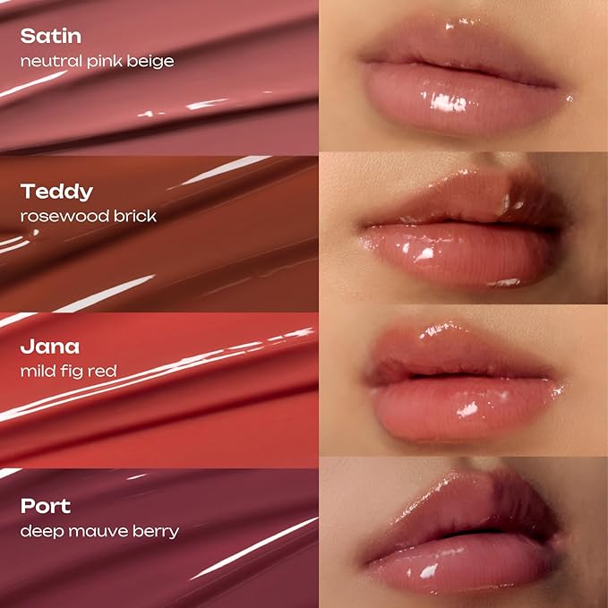 PDRN Tinted Lip Serum – High Gloss Ultra Hydrating Natural Glow, Non-Sticky Volumizing Color Glaze with Long-Lasting Shine, Nourishing Moisturizing Repair for Chapped Lips (0.34 oz)-Velvo Beauty