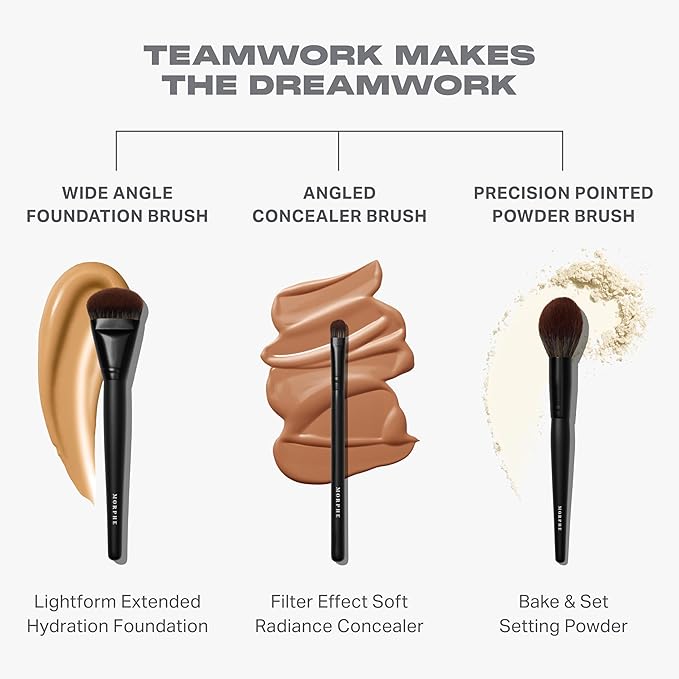 Morphe MUA Life Makeup Brushes - 20 Piece Makeup Brush Set of Eye and Face Brushes - Made with Synthetic Bristles and Includes Carrying Case (20 Count)-Velvo Beauty