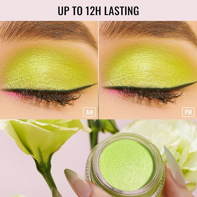 Oulac Shimmer Cream Eyeshadow also for Highlighter Blendable Eye Shadow Waterproof&Long Lasting with Moisturizing Formula Soft Shimmer Eye Make-up,Vegan & Cruelty-Free,6g 26-Velvo Beauty