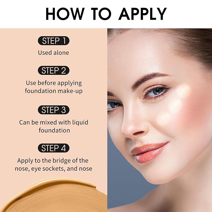 UCANBE Halo Glow Liquid Filter, Face Complexion Booster For Radiant Skin All Day Longwear, Soft-Focus Look Sodium Hyaluronate Vegan & Cruelty-Free - 0.91OZ Champagne Glow-Velvo Beauty