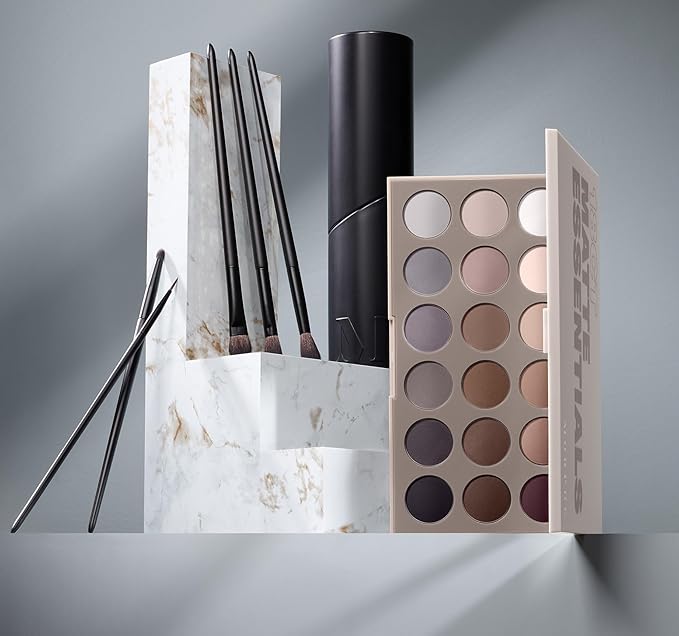 Morphe 18CT Makeup Palette - Matte Essentials Artistry Palette with Cool-Toned, All Matte Shades - Made to Build, Blend & Layer Flawlessly for Everyday, Versatile Makeup Looks (0.68 oz)-Velvo Beauty