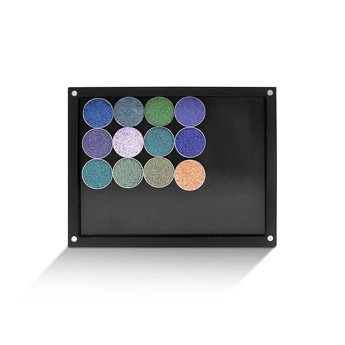 Acrylic empty magnetic palette with magnet clear lip ,with 30Pcs Adhesive Metal Stickers for Eyeshadow Powder Lipstick foundation-Velvo Beauty