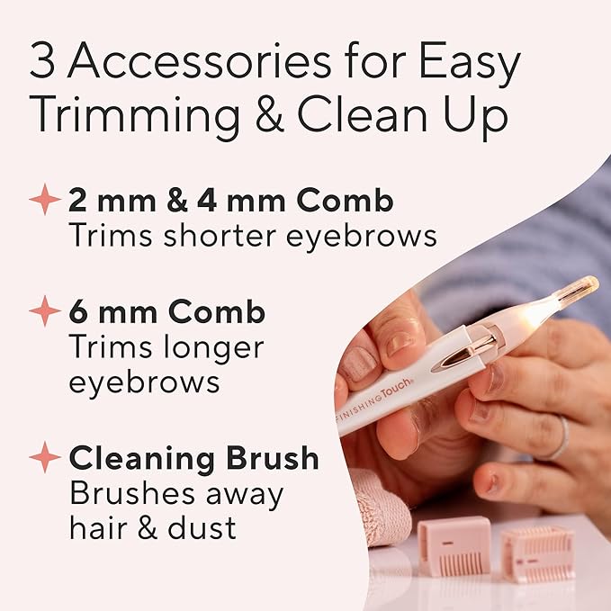 Finishing Touch Lumina Painless Hair Remover, Silver-Velvo Beauty