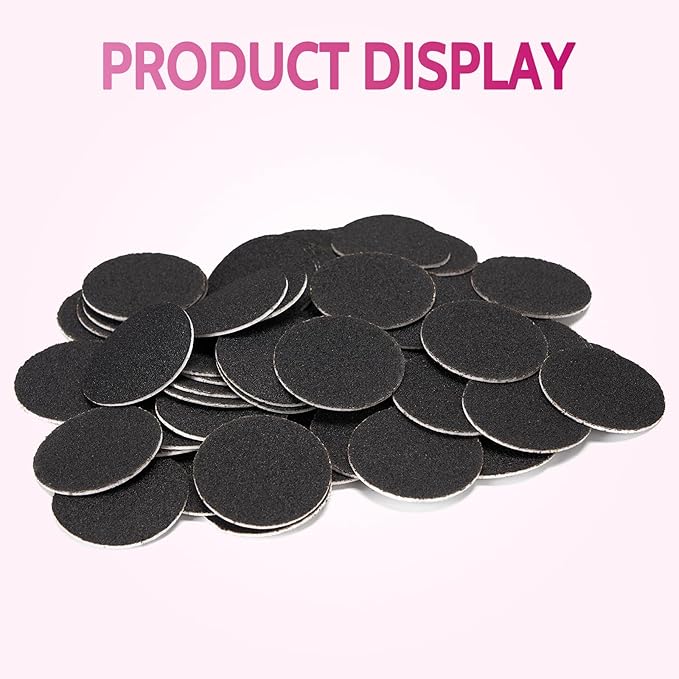 60pcs Replaceable Sandpaper Refill Discs for Electric Foot Callus Remover Hard Dry Dead Skin Remova(120 Grit 30pcs and 80 Grit 30pcs)-Velvo Beauty