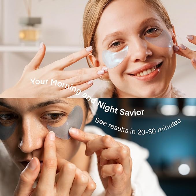 TEREZ & HONOR Under Eye Patches for Dark Circles - 60 Korean Hydrogel Masks for Puffiness, Bags with Caffeine, Hyaluronic Acid, Niacinamide - Undereye Brightening, Hydrating, Anti-Wrinkle & Cooling-Velvo Beauty