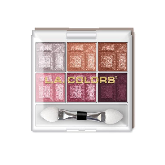 L.A. COLORS 6 Color Eyeshadow, Delicate CES463-Velvo Beauty