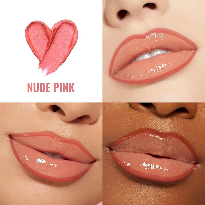 Lip Stain - Lip Liner Stain, Long Lasting Peel Off Lip Stain, Natural Peel Off Lip Liner Stain with Tweezer, Easy to Use, Waterproof, Smudge-proof, Transfer-proof, Nude Pink-Velvo Beauty