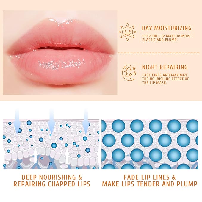 4Pcs Honey Strawberry Lip Balm Honey Pot, Strawberry Lip Sleeping Mask, Overnight Lip Sleeping Mask, Honey Balm Lip Balm Pot, Honey Lip Mask Nourish Lip Scrubs Exfoliator Honey/Strawberry-Velvo Beauty