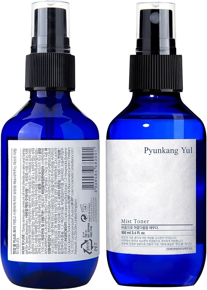 Pyunkang Yul Facial Mist Toner 3.4 Fl. Oz - Face Moisturizer Skin Care Korean Spray Toner for Oily and Combination Skin Types - Astringent for Face Certified as a Zero-Irritation - Watery Texture-Velvo Beauty