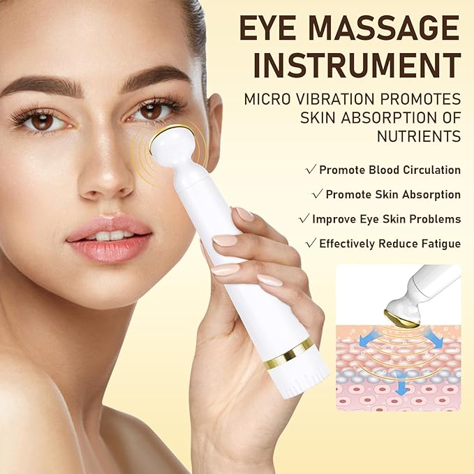 Retinol Eye Cream for Dark Circles Puffiness, Under Eye Cream Anti Aging Eye Cream Reduce Wrinkles & Fine Lines, 5% Caffeine Eye Cream with Eye Massage Wand, Perfect Gifts-Velvo Beauty