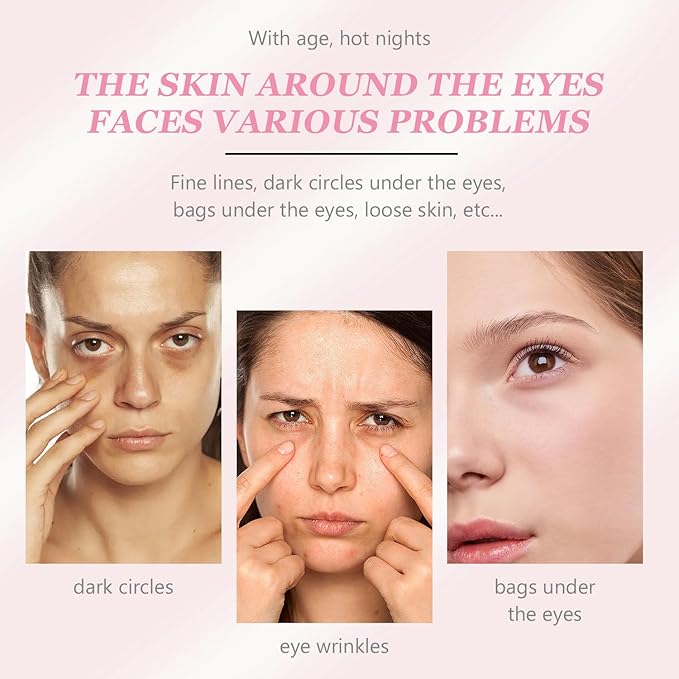 Instant Under Eye Cream, Ream For Eye Bags, Moisturizing Eye Cream, Anti-Wrinkle Eye, Brightening Eyes Tightener Cream, Helps To Instantly Reduce The Puffy Eye Look(2pcs)-Velvo Beauty