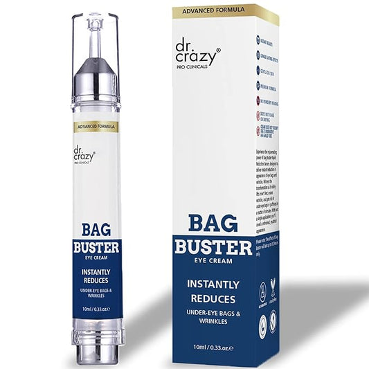 Bag Buster Eye Cream | Instant Reduction | Rapid Eye and Face Lift | Anti-Aging | instantly Reduces, Wrinkles, Dark Circles, Fine Lines, Under Eye Bags | Powdery Residue Or Flakes Free Formula | 10ml-Velvo Beauty