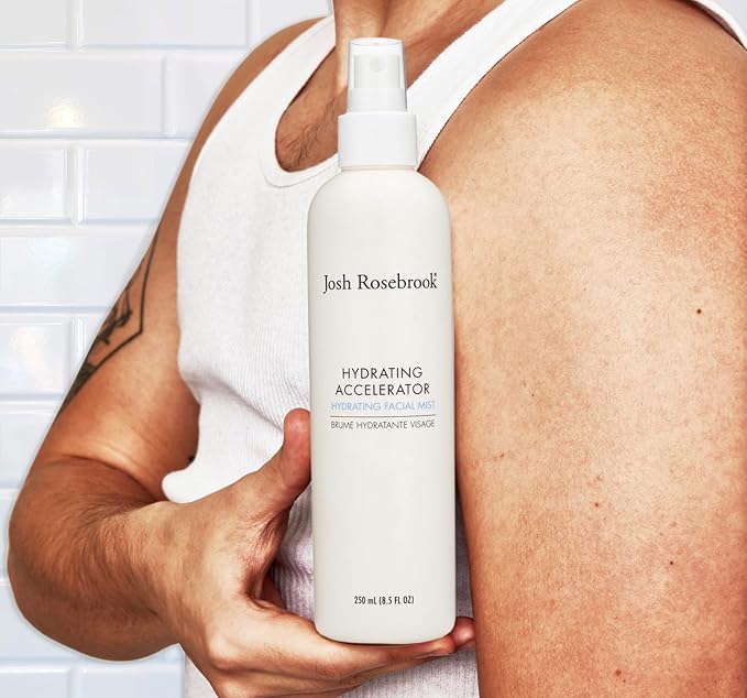 Josh Rosebrook Hydrating Accelerator - Refreshing & Lightweight Antioxidant Face Mist Hydrating Spray - Natural Facial Spray for All Skin Types (250 mL (8.5 fl oz))-Velvo Beauty