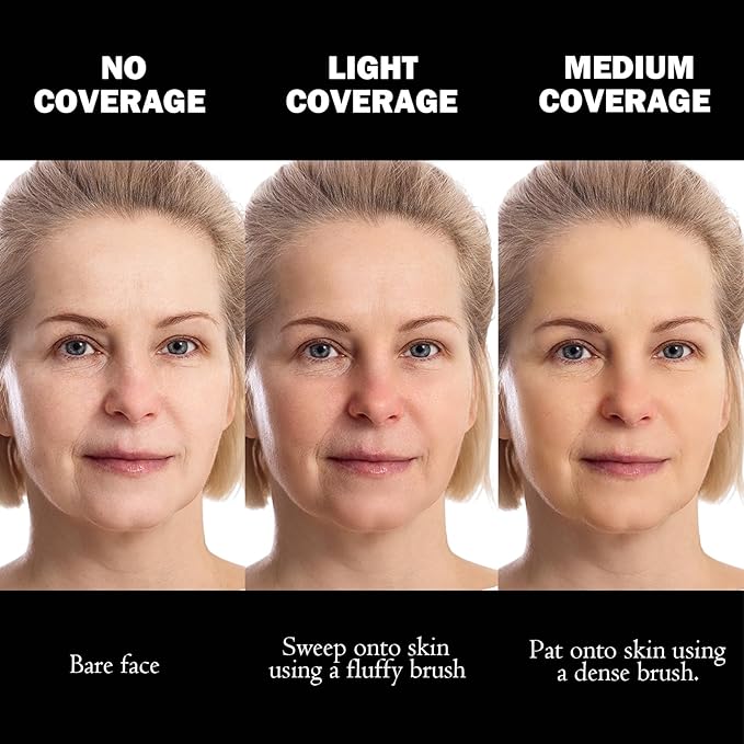 Marbleized Baked Foundation Makeup, Balance and Brighten Color Correcting Powder Foundation - Buildable Light to Medium Coverage - Demi-Matte Natural Finish (#002 LIGHT, 0.32 Oz)-Velvo Beauty