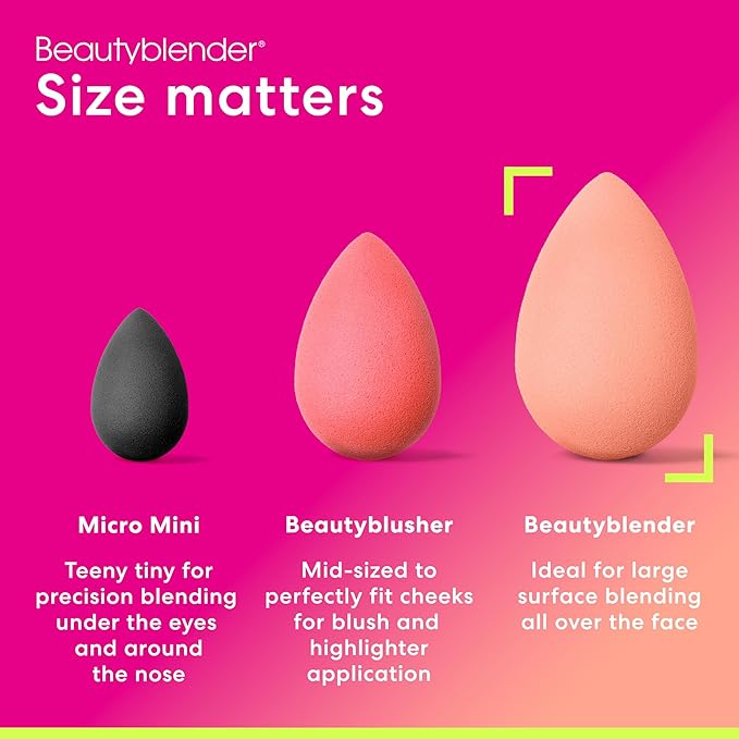 Beautyblender® | Papaya Beauty Blender Makeup Sponge, Super-Soft Foam Easily Blends Foundations, Powders & Creams, Made in USA, Reusable, Washable, Streak Free Application, Vegan, Cruelty Free-Velvo Beauty