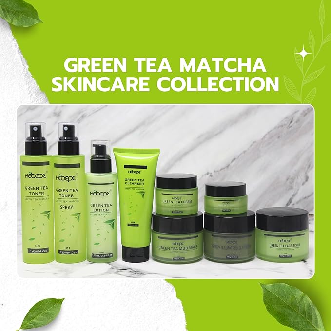 Green Tea Matcha Facial Toner with Rose Petal, Refreshing, and Soothing Face Toner, with Rose Oil, Aloe Vera,120ml-Velvo Beauty