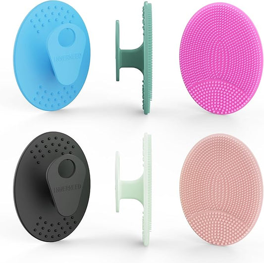 6 Pack INNERNEED Silicone Face Scrubber for Deep Cleansing and Exfoliation – Soft Facial Cleansing Brush, Gentle for All Skin Types, Blackhead & Acne Pore Care-Velvo Beauty