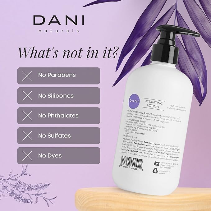 Naturals Hand & Body Lotion - Calming Lemongrass Lavender Scent, Moisturizing Lotion with Aloe Vera, Shea Butter & Vitamin E, Deep Hydration for Dry Skin, All Skin Types - 12 Oz-Velvo Beauty