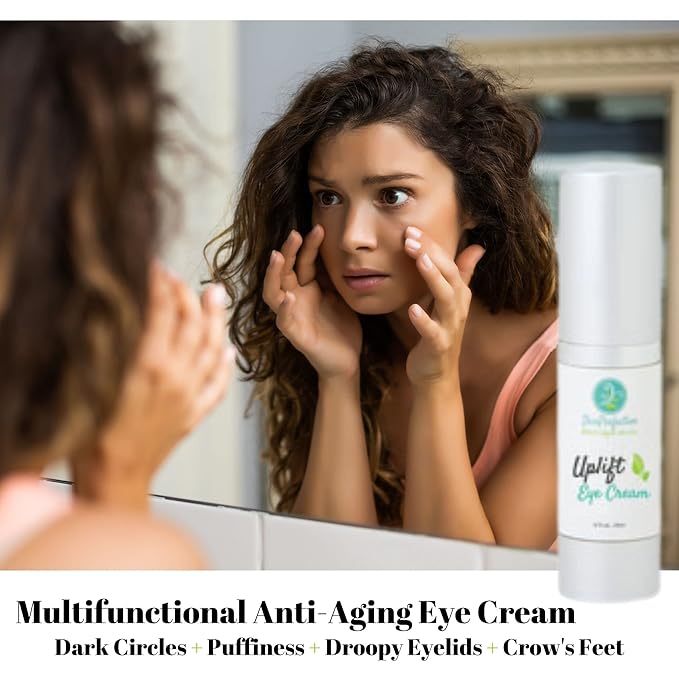Revitalize Your Eyes: Uplift Anti-Aging Eye Cream for Dark Circles, Wrinkles & Puffiness Peptide Complex Haloxyl Lift Tighten Droopy Lids Argireline Matrixyl Pepha Tight .5 oz-Velvo Beauty