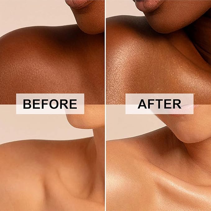 Body Shimmer Oil Liquid Illuminator Highlighter Waterproof Long Lasting Moisturizing Bronze Luminizer Glow For Face (Glistening Bronze, Body Oil)-Velvo Beauty