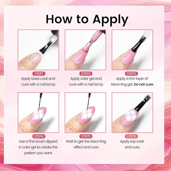 JODSONE Blooming Clear Gel Nail Polish, 15ml for Spreading & Watercolor Effects, Floral Nail Art Design, U V & LED Cure, Light Up Your Nail Life-Velvo Beauty