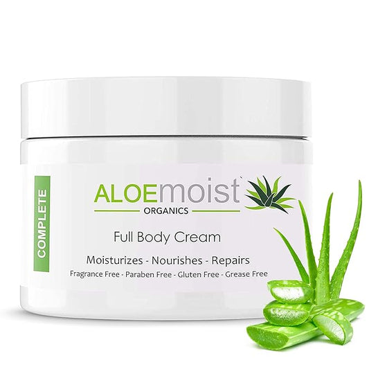 Organic Aloe Vera Lotion - Face & Body Moisturizing Cream with Natural Aloe Vera, Vitamin E Oil, Vitamin C, Retinol Cream, Shea Butter – Anti Aging Face Moisturizer for Women, Dry Skin (4 oz - 2pk)-Velvo Beauty