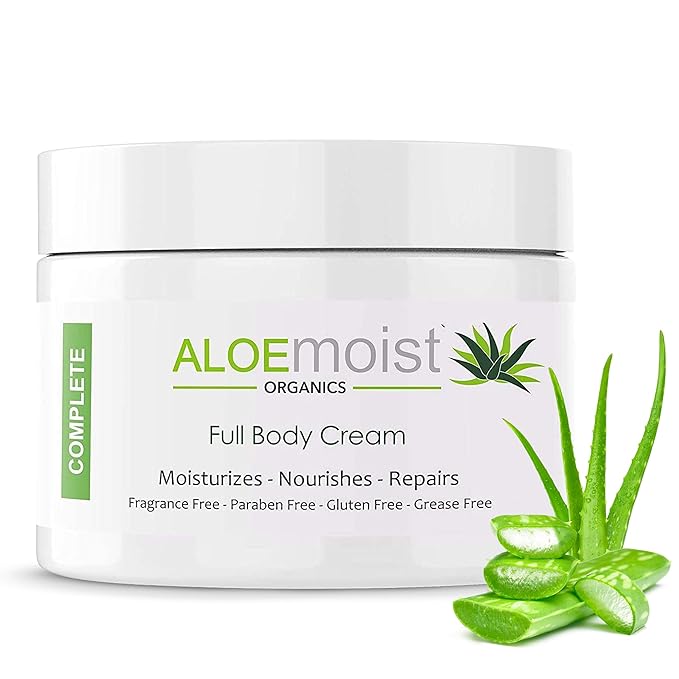 Organic Aloe Vera Lotion - Face & Body Moisturizing Cream with Natural Aloe Vera, Vitamin E Oil, Vitamin C, Retinol Cream, Shea Butter – Anti Aging Face Moisturizer for Women, Dry Skin (8 oz)-Velvo Beauty