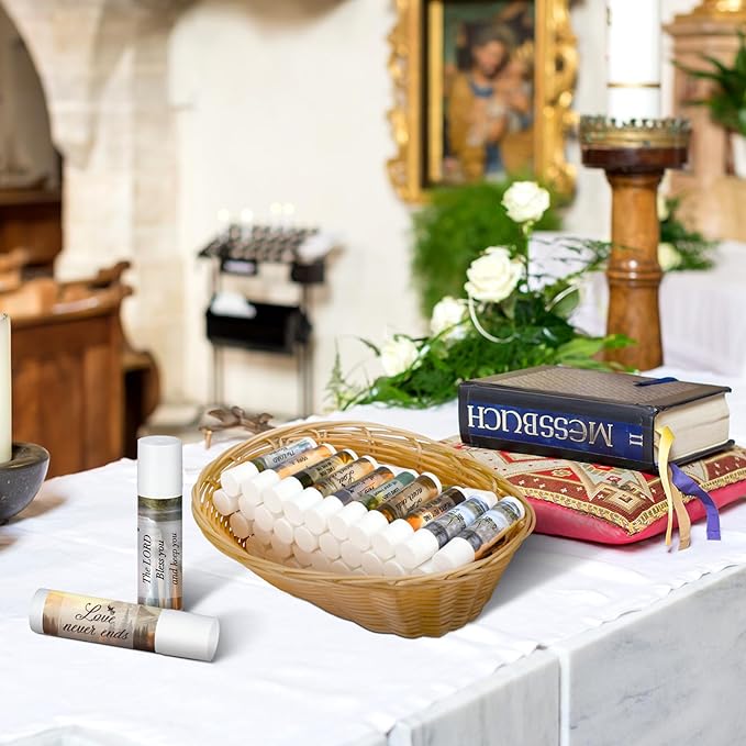 50 Pcs Lip Balm with Scripture Religious Lip Balm for Women Christian Lip Balms Bulk Gifts Faith Bible Verse Scripture Inspirational Gift Party Favors for Women Coworkers 10 Styles-Velvo Beauty