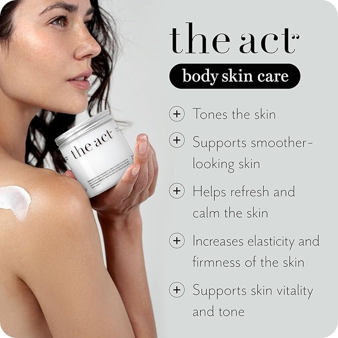 The Act Firming Body Cream – Hydrating Cream with Green Coffee & Lotus – Smooths and Nourishes Skin for a Spa-Like Experience for Men and Women, 8.5 fl oz-Velvo Beauty