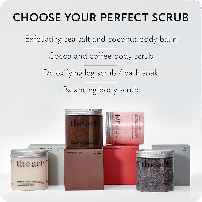 Exfoliating Balancing Body Scrub with Black Cumin Oil - Sea Salt Formula for Smooth & Radiant Skin - Home Spa Care, Gift for Women Men, Vegan, Organic 10.58 Oz-Velvo Beauty