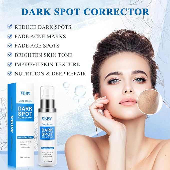 Dark Spot Remover for Face and Body, Dark Spot Corrector, Age Spot Sun Spot Freckles Dark Spot Remover, Melasma Treatment for Face, Advanced Skin Care Cream for Women and Men (1.7 Fl Oz)-Velvo Beauty