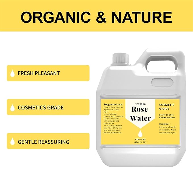 42 fl oz Rose Water for Face Hydrating Mist, 100% Pure Rose Water, Cleanses & Softens, Promotes Healthy Cell, Suitable for All Skin Types-Velvo Beauty