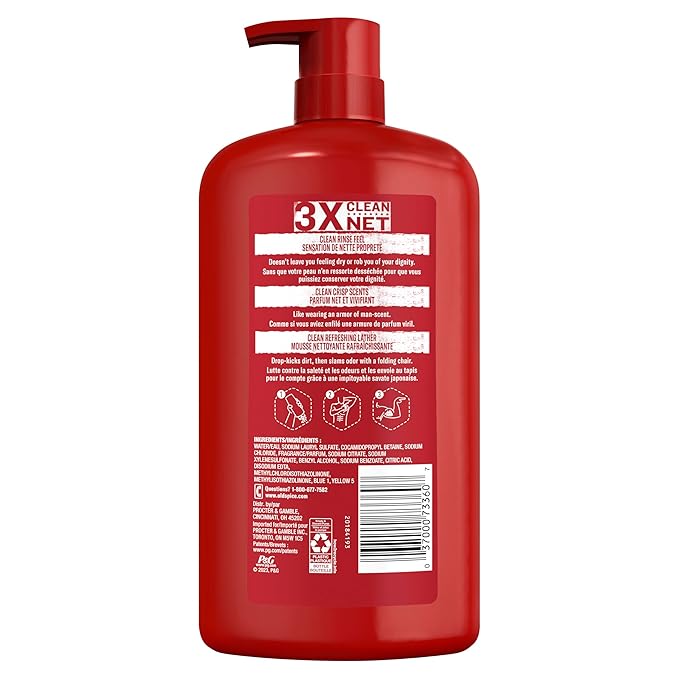 Old Spice Body Wash for Men, Pure Sport Scent, High Endurance, 33.4 fl oz (Pack of 4)-Velvo Beauty