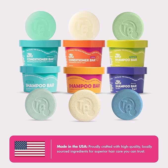 Hydrolyzed Oat Protein + Squalane Shampoo Bar for Girls - 4.5oz - For all Hair Types - Gentle on sensitive Eyes & Scalp - Natural, Tear-Free, Sulfate & Paraben-Free - Made in USA - 4.5oz-Velvo Beauty